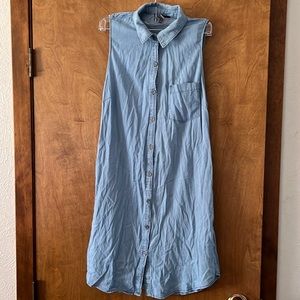 Staccato denim dress